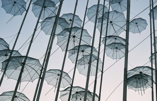 The "Umbrellas" Installation at the new waterfront of Thessaloni